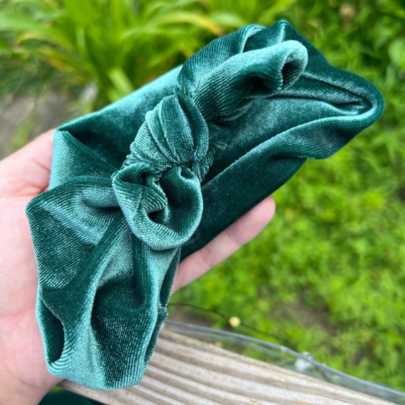 One piece velvet suit *small hole near neckline! - Picture 3 of 8